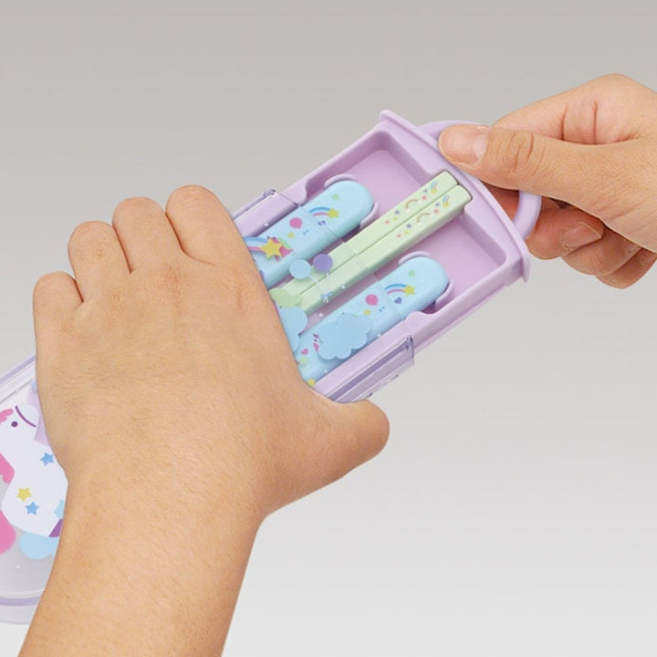 トリオセット抗菌食洗対応トリオセットリトルユニコーンスプーンフォーク箸