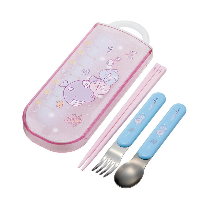 トリオセット抗菌食洗対応トリオセットみいるかスプーンフォーク箸