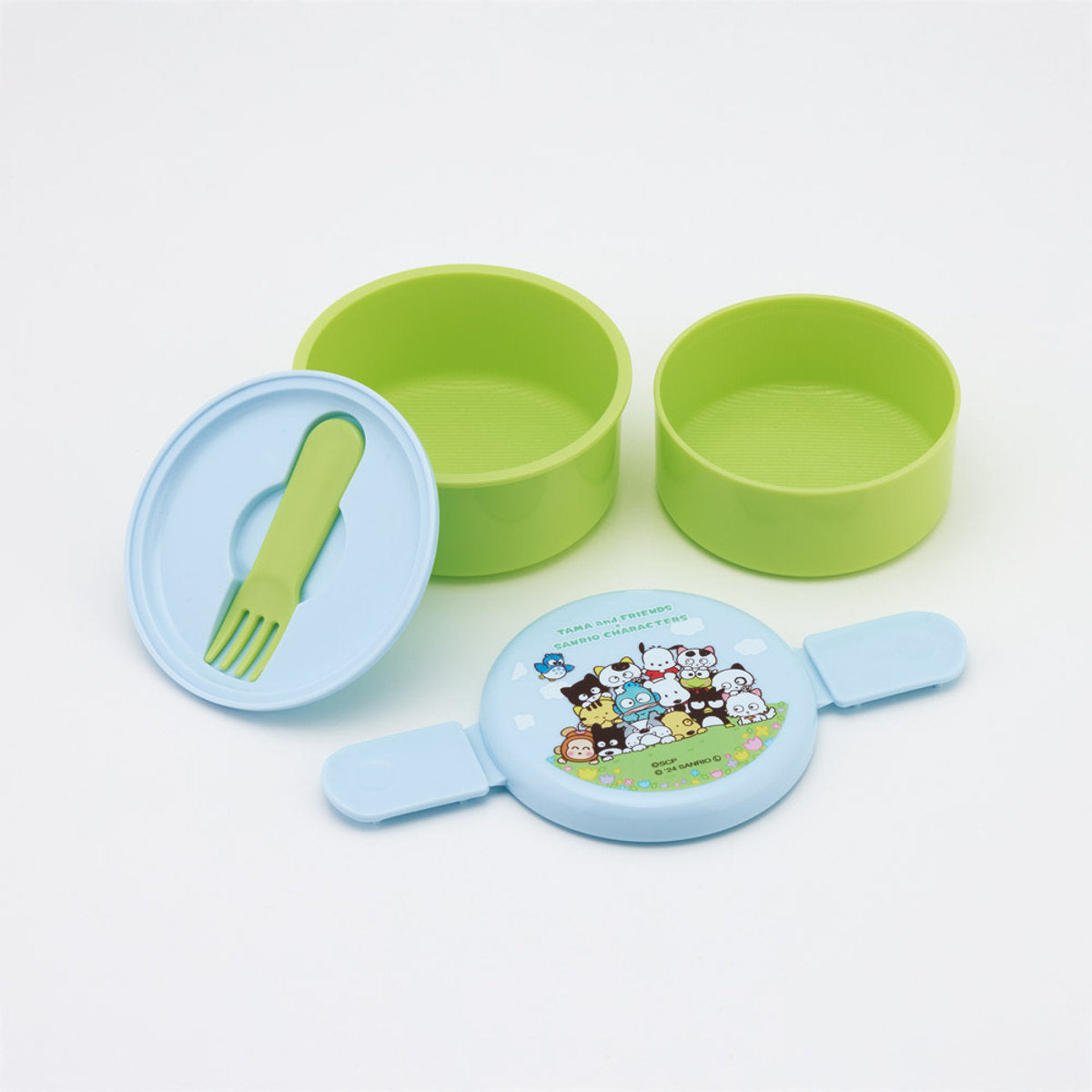 弁当箱 2段 500ml 抗菌丸型ランチBOX2段 タマ×サンリオキャラクターズ