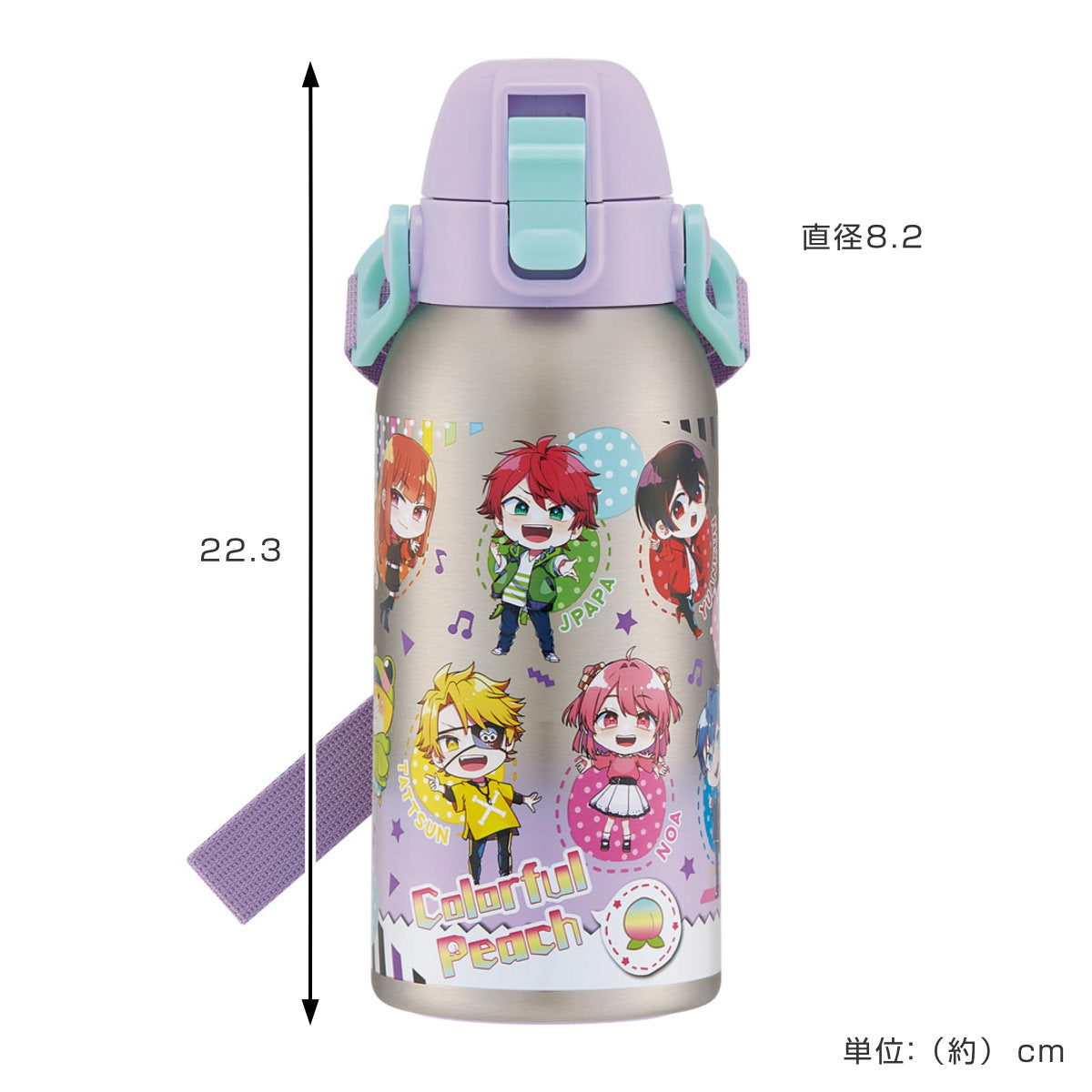 水筒 600ml ダイレクトボトル カラフルピーチ25 – ハウジー