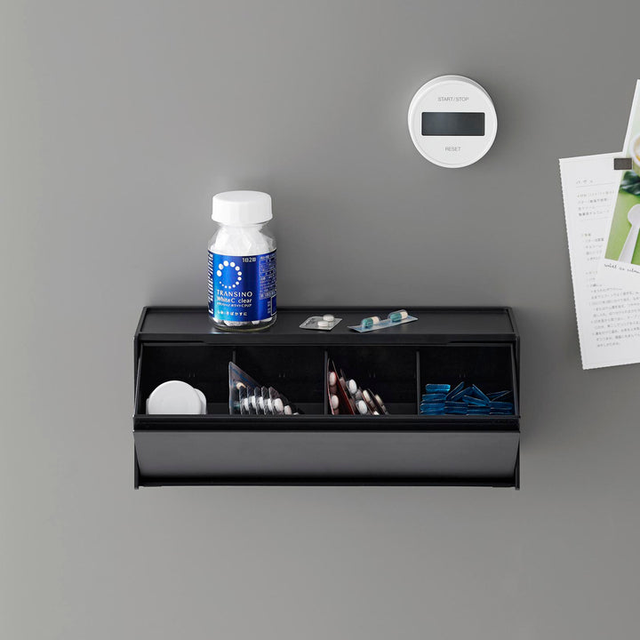 山崎実業towerマグネットお薬＆サプリメント収納ケースタワー