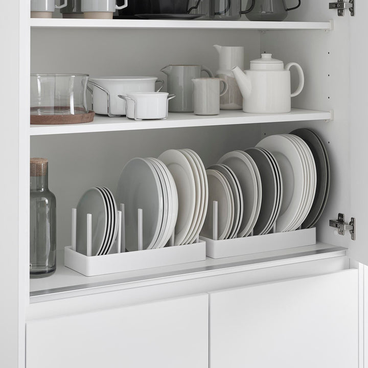 山崎実業towerシンク下幅調節鍋蓋＆フライパン収納スタンドタワーW32