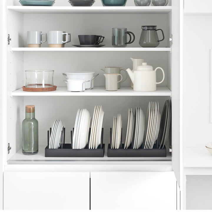 山崎実業towerシンク下幅調節鍋蓋＆フライパン収納スタンドタワーW32