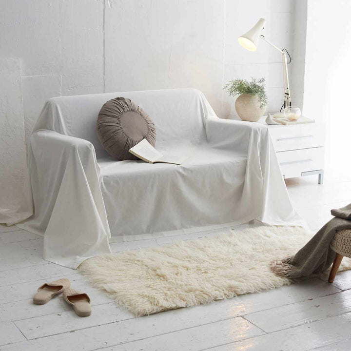 マルチカバーFabtheHomeリネンミックスone-wash210×210cm綿麻混