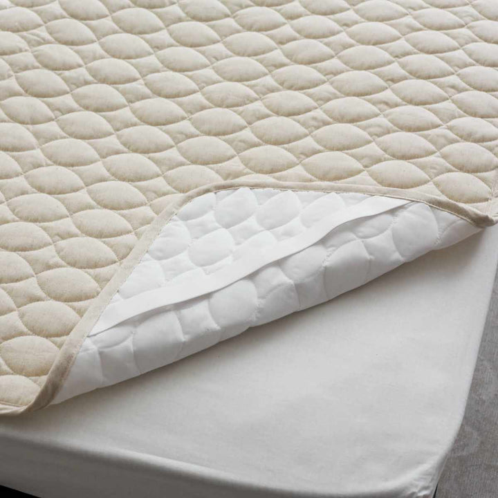 敷きパッドFabtheHomeリネンミックスone-washシングル綿麻混