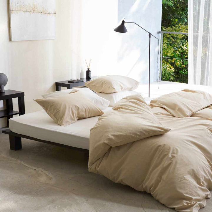 敷きパッドFabtheHomeリネンミックスone-washシングル綿麻混