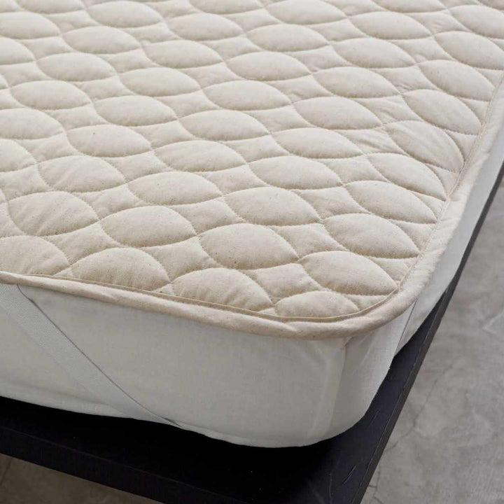 敷きパッドFabtheHomeリネンミックスone-washシングル綿麻混