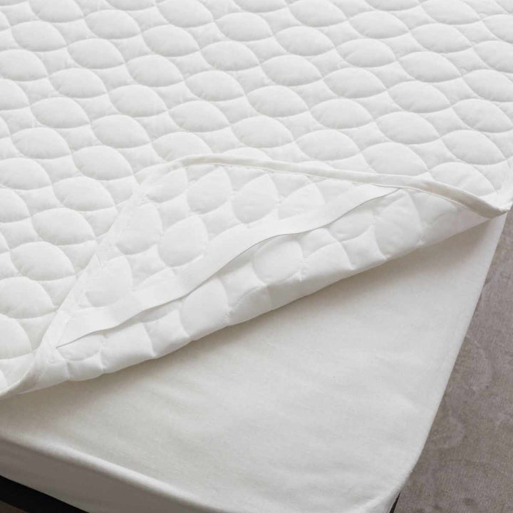 敷きパッドFabtheHomeリネンミックスone-washシングル綿麻混