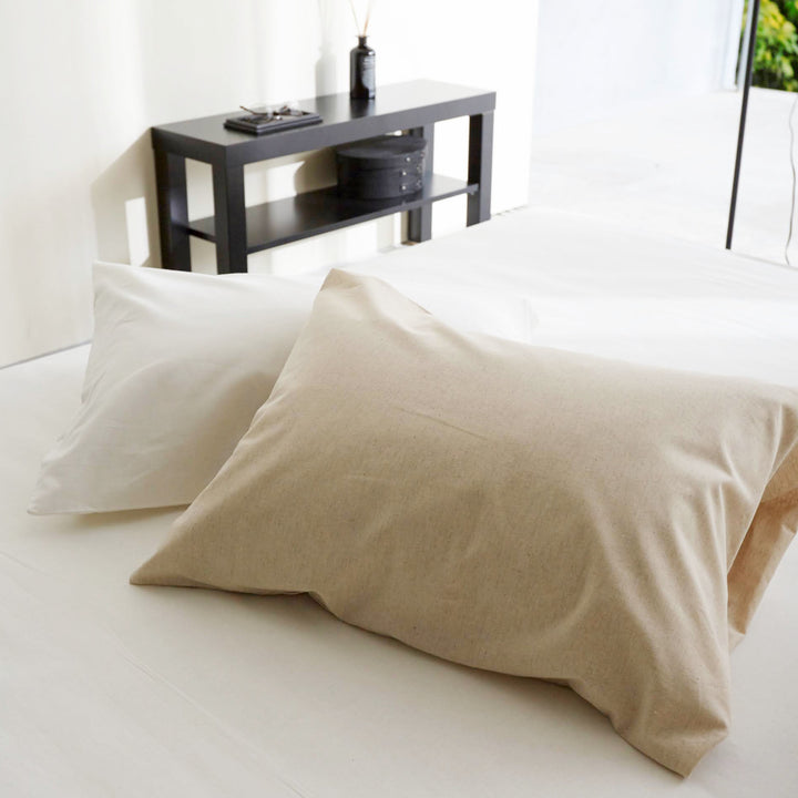 枕カバーFabtheHomeリネンミックスone-wash43×63cm綿麻混