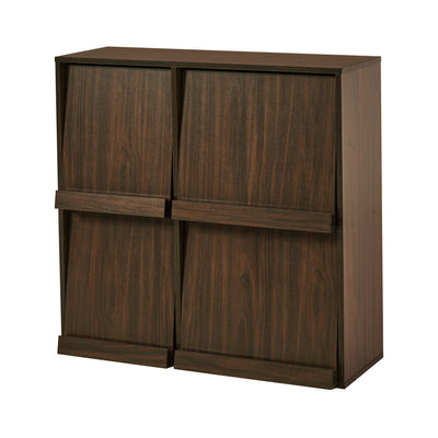 フラップ ディスプレイラック 2台入 幅85cm 2列2段 連結可能