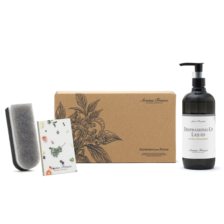 食器用洗剤ギフトセットAromaFrescoデッシュウォッシングアップセットスポンジ