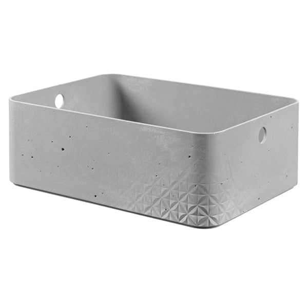収納ボックスCURVERBetonM幅33.7×奥行24.5×高さ11.8cm