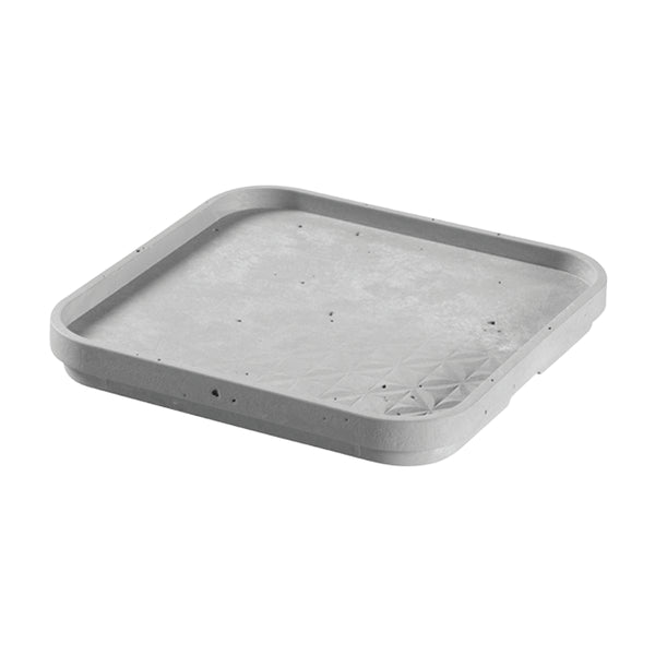 ふた収納ボックスCURVERBetonXS幅16.8×奥行16.8×高さ2.1cm