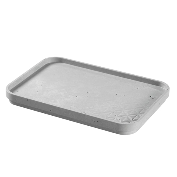 ふた収納ボックスCURVERBetonS幅24.4×奥行16.8×高さ2.1cm