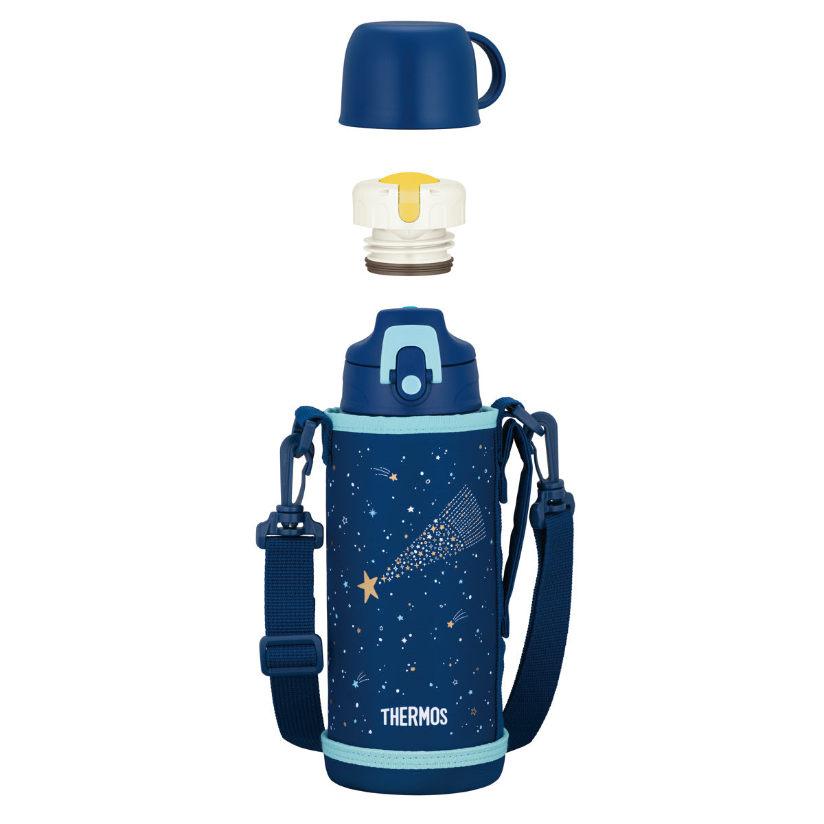 サーモス 水筒 800ml 2way コップ付き 直飲み ステンレス FJJ-801WF