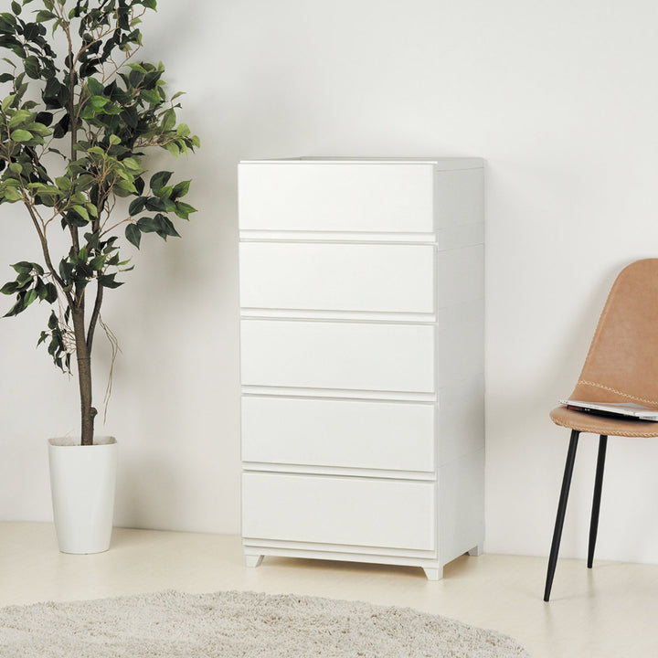 チェスト壁付きデコニーシーヴォワイド5段幅54×奥行41.7×高さ106.1cm