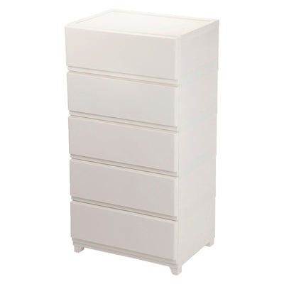 チェスト 壁付き デコニーシーヴォ ワイド 5段 幅54×奥行41.7×高さ106.1cm