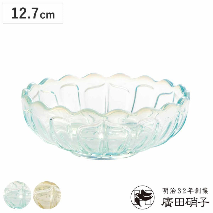 廣田硝子小鉢丸小鉢雪の花