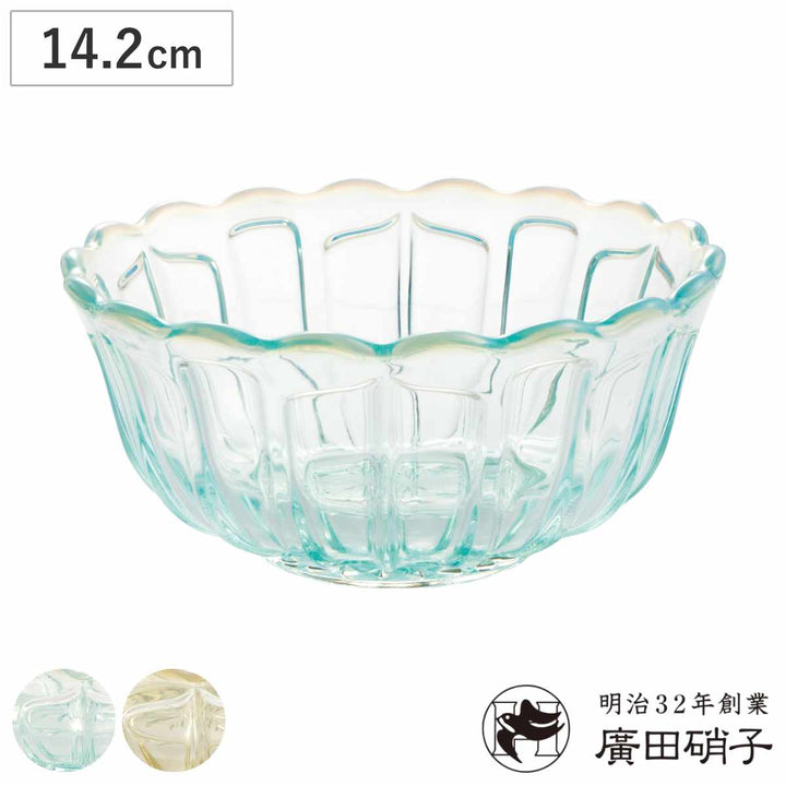 廣田硝子小鉢洗鉢雪の花