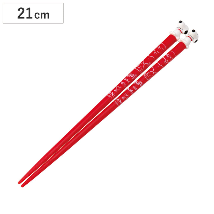 箸マスコット付アクリル箸SNOOPY