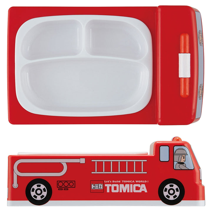 ランチプレートダイカットランチプレートトミカ消防車