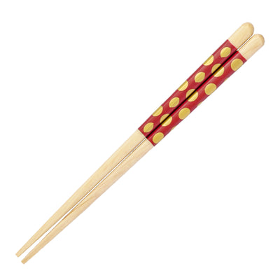 箸 ほんとうにすべらないお箸 子供用 18cm 水玉