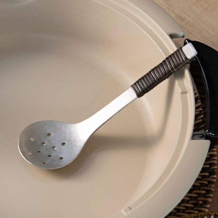 工房アイザワアルミニウムアケビ巻き穴明卓上お玉