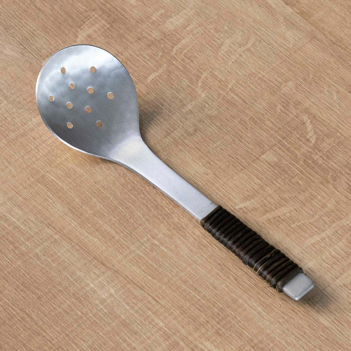 工房アイザワアルミニウムアケビ巻き穴明卓上お玉