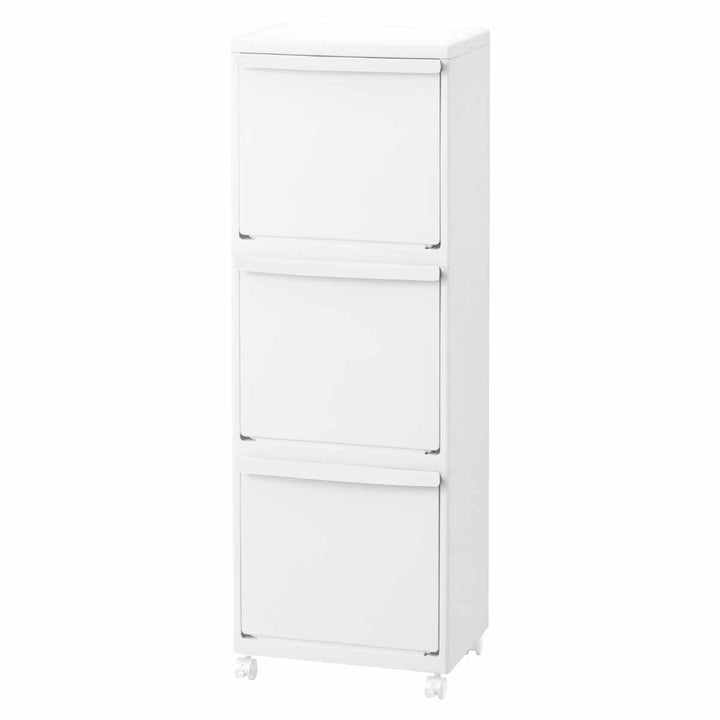 ゴミ箱45Lホワイトラッシュ多段分別