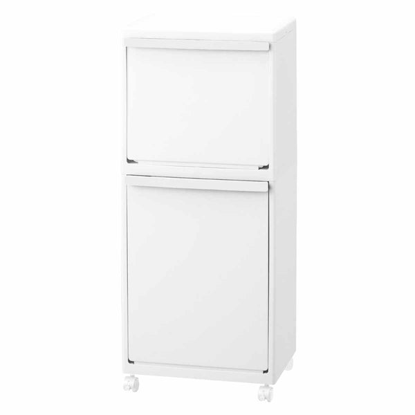 ゴミ箱40Lホワイトラッシュ多段分別