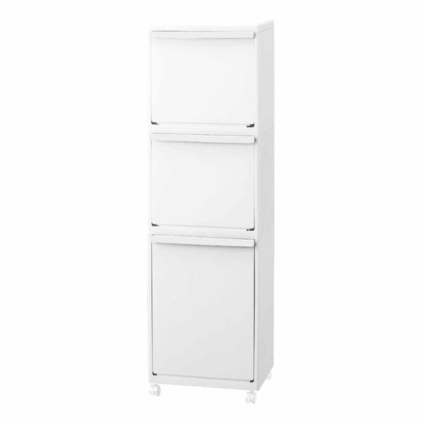 ゴミ箱55Lホワイトラッシュ多段分別