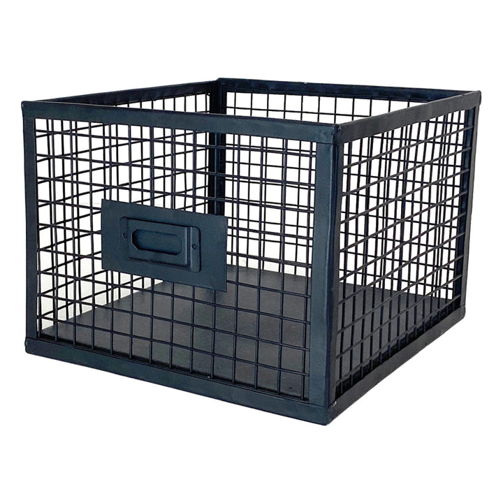 スチールメッシュチェスト幅111cm引出し4杯木天板完成品