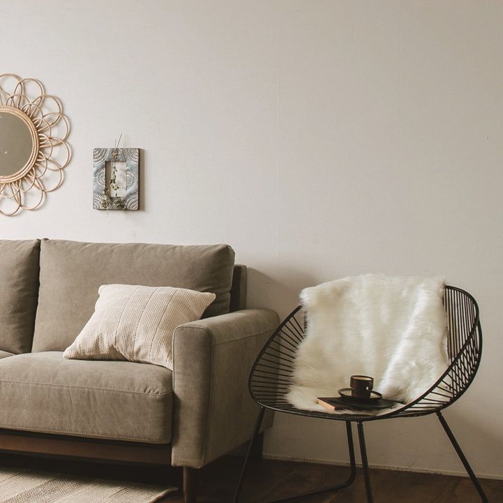 ラウンジチェア座面高36cmワイヤーワイドチェアアンティーク調ミーチェ