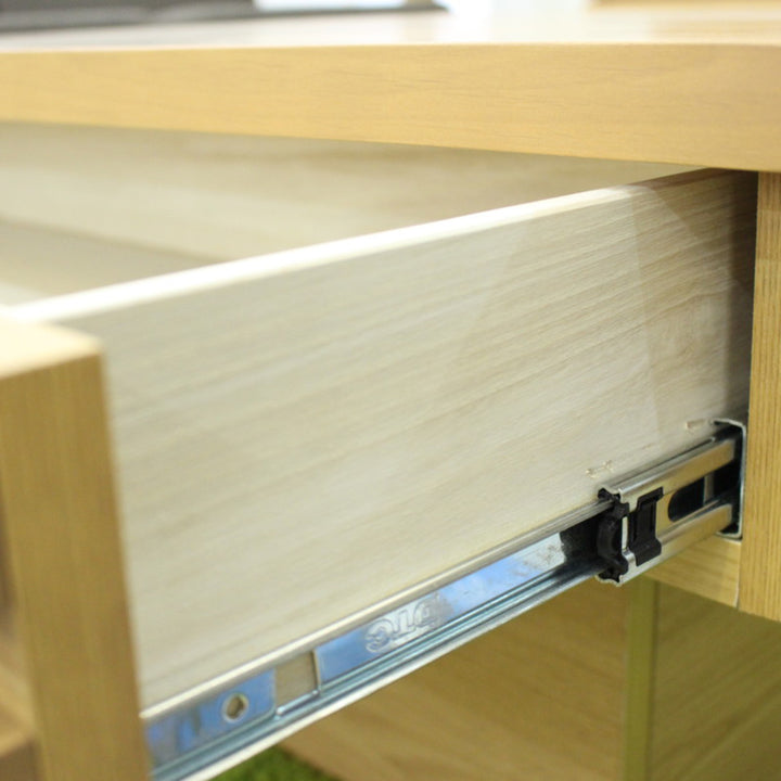 リビングテーブル高さ37cm天板正方形引出し付センターテーブル