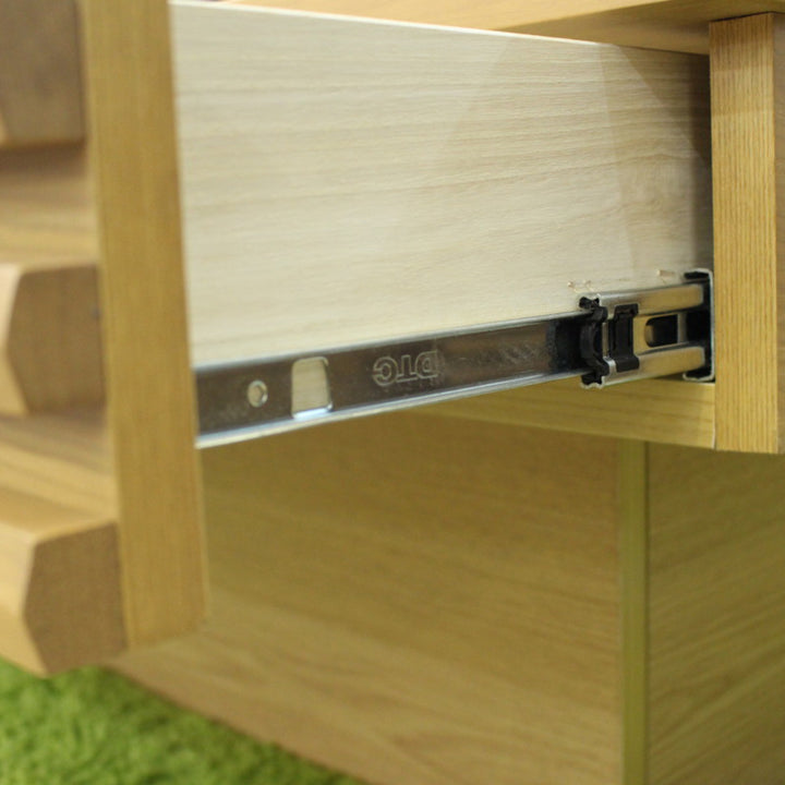 リビングテーブル高さ37cm天板正方形引出し付センターテーブル