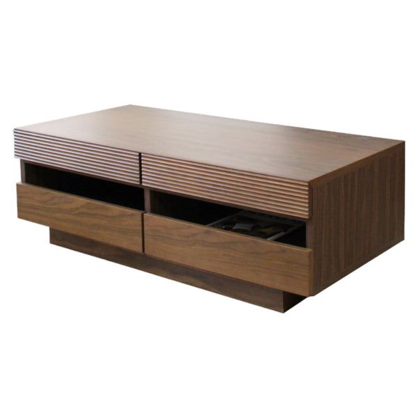 リビングテーブル高さ37cm天板長方形引出し付センターテーブル