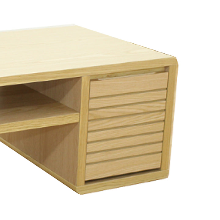 リビングテーブル高さ47cm天板長方形収納付センターテーブル