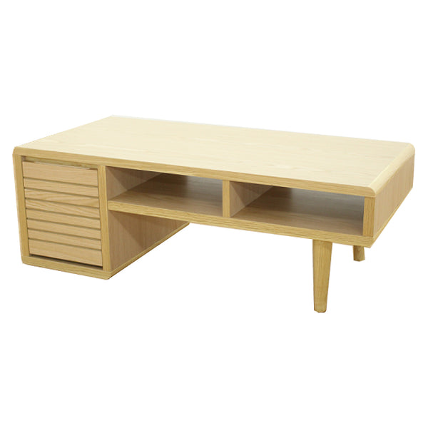 リビングテーブル高さ47cm天板長方形収納付センターテーブル