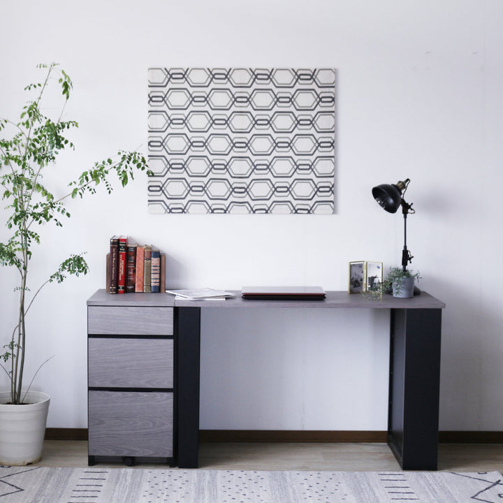 デスクワゴン3段キャスター付幅40cm