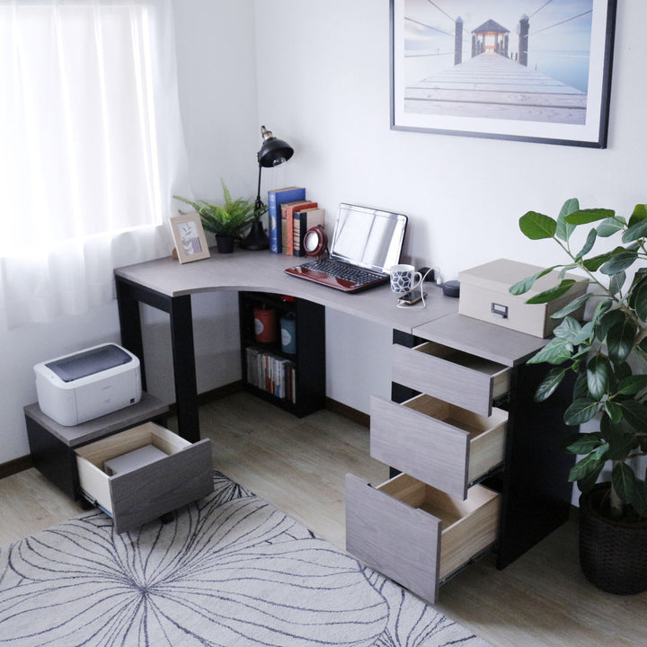 デスクワゴン3段キャスター付幅40cm