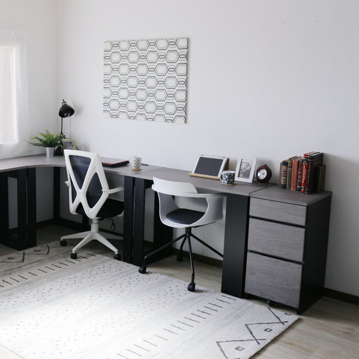 デスクワゴン3段キャスター付幅40cm