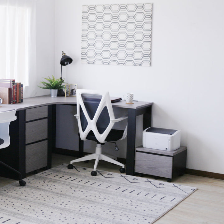 プリンターワゴン幅43cm引出し付キャスター付