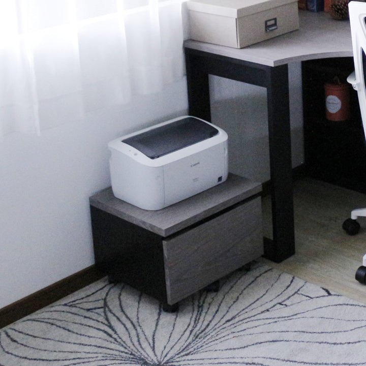 プリンターワゴン幅43cm引出し付キャスター付