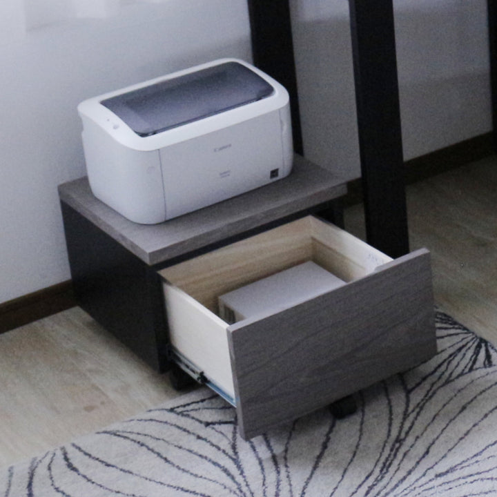 プリンターワゴン幅43cm引出し付キャスター付