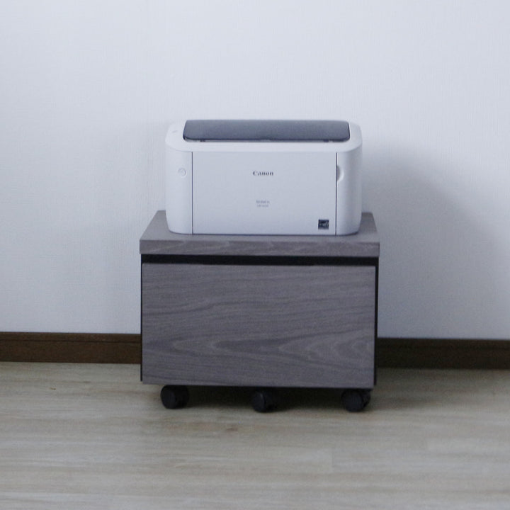 プリンターワゴン幅43cm引出し付キャスター付