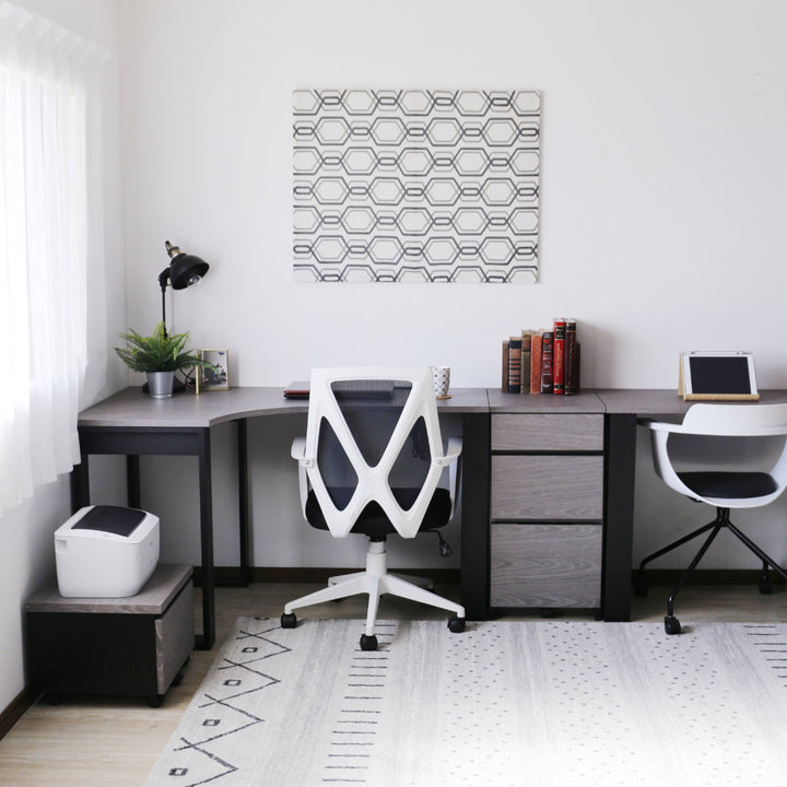 プリンターワゴン幅43cm引出し付キャスター付