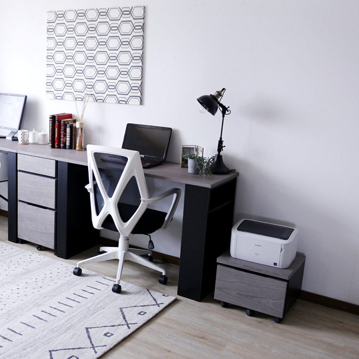 プリンターワゴン幅43cm引出し付キャスター付