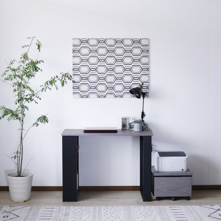 プリンターワゴン幅43cm引出し付キャスター付