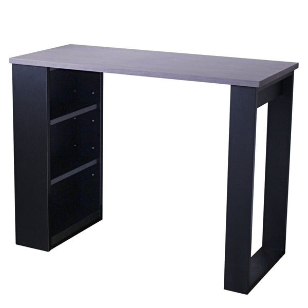 ワークデスク幅120cm収納棚付