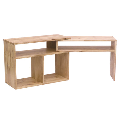 伸縮テレビボード 幅75～130cm ラバーウッド 無垢材